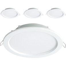 KOCOM LED 環保崁燈 15W 暖白光 4000K 176mm x 37mm, 白色, 4個