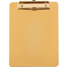 DAEHAN 餐廳裝潢菜單板 辦公用結帳文件板 金屬板夾 中型, 1個, 金色