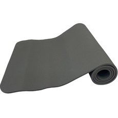 NBR 실내 유무산소 두꺼운 요가매트 + 스트랩 세트, 그레이, 1개