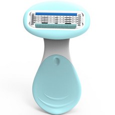 무드포인트 여성용 프리미엄 미니 비누 면도기 블루, 1개입, 1개