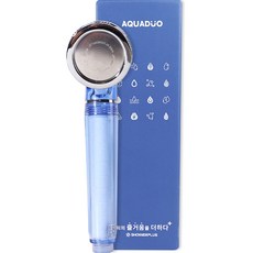 AQUADUO 增壓過濾蓮蓬頭 SF-300A, Blue, 1個