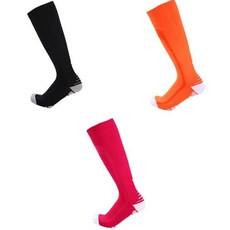 SNF 컬러풀 Performance 축구양말 3켤레 세트, 27(블랙 + 그레이, 주황 + 흰색, 레드 + 흰색), 1개