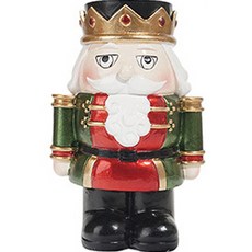 聖誕胡桃鉗茶燭燭台 A, 綠色 + 紅色