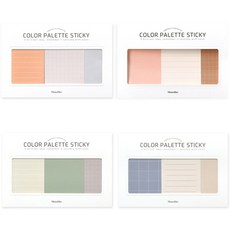 Monolike 彩色調色盤便利貼計畫 30p B套組, 1套, 305, 306, 307, 308