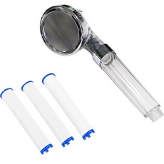 Living If Cleanup 3 步過濾器淋浴白色 + 可更換過濾器 3p, 1套