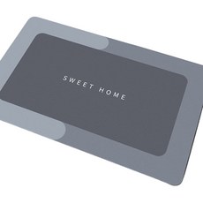 Gonggam Peak 速乾浴室地墊方形, 灰色