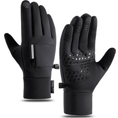 Middyen Sports 登山滑雪手套雙手套組, 黑色