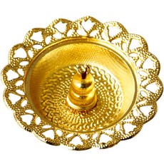 P31 花朵線香座託盤 01, 金色