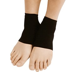 LI&BER 後腳跟保護墊 雙腳適用 黑色, 2件, 1套