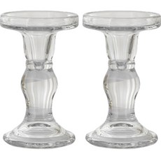 Hoonie Market 現代簡約燭臺裝飾 L 2入, 透明