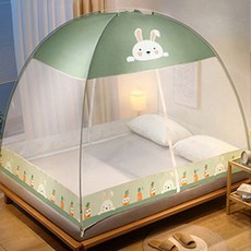 ZY Honey Sleep 蚊帳帳篷 胡蘿蔔兔, 綠色