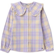 Renoma 兒童女童大領格紋女式襯衫 R2312B352