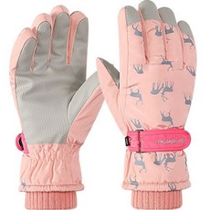 Soket Lander Touch 滑雪板手套雙手套組, 09圖案粉色