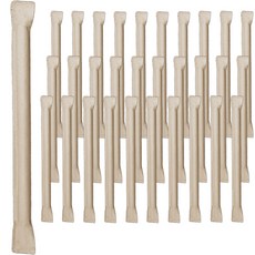 NAPKIN KOREA 斜切口珍珠奶茶紙吸管 獨立包裝 牛皮紙 25公分, 200個, 1個