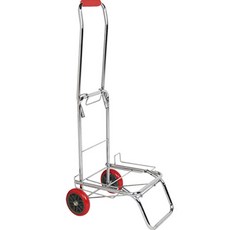 大像生活折疊簡易兩輪手推車大號JGA-9747, 銀色(手推車),隨機出貨(固定背帶), 1個