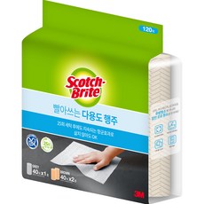 3M Scotch-Brite 百利 多用途抹布 棕色 80條+灰色 40條, 1套