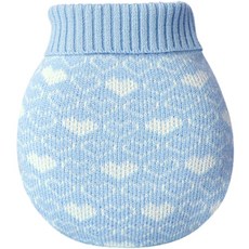 Life Love 暖手寶矽膠保溫水袋熱敷暖包藍色, 1套