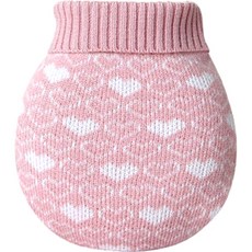 Life Love 暖手寶矽膠保溫水袋熱敷熱敷粉色, 1套