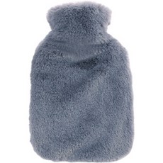 生活愛讚 刷毛保溫熱水袋 熱敷暖暖包 深灰色 500ml, 1套