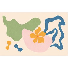 Hiery 現代室內設計地墊 01號, 米綠色