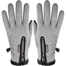 Zzinnomargin 冬季釣魚手套 雙手組, 04 Type B 灰色
