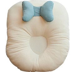 베이비스토리 나비베개 역류 방지 쿠션, 편한 블루