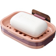 JMTWO方形肥皂架, 1個, 粉紅色