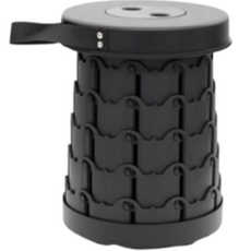 Avern 手風琴野營折疊椅, 黑色