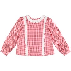女童糖果格紋襯衫