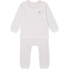 압소바 유아용 모카 텐셀 내의 상의 + 하의 세트