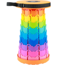 Abern 手風琴式露營折疊椅 彩虹, 橘色, 1個