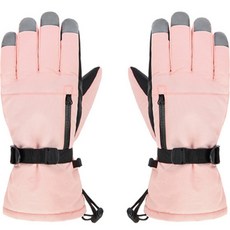 마이소이 미끄럼 방지 터치 스크린 스키 장갑 양손착용, 01 분홍색, 1개