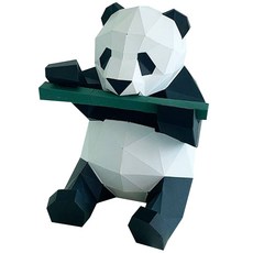 FLOWER MONACO 3D 動物紙玩具 熊貓, 1套, 混合顏色