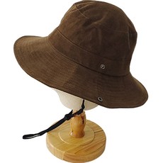 에이팀 코튼 스트링 아웃도어 모자, 브라운