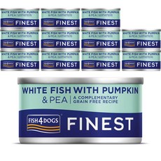 피쉬포독 강아지 간식캔, 혼합맛(화이트피쉬/펌킨/피이), 85g, 12개