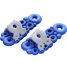 趣味浴室拖鞋, 藍色, 1個