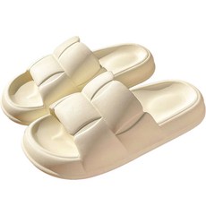 柔軟厚底拖鞋, 白色, 1個