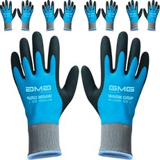 GMG 寒冷天氣防水保暖手套雙手套組 M L2005W, 5套, 藍色