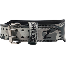 ZERO TO HERO 高級皮革舉重腰帶, 1個, 灰色迷彩
