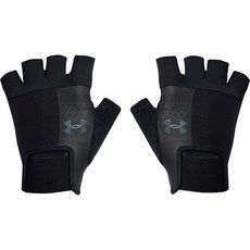 Under Armour 男士訓練手套雙手套組 1328620-001, 黑色