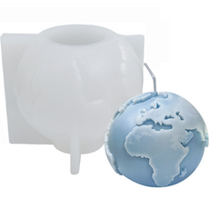 香皂DIY蠟燭矽膠模具, 地球