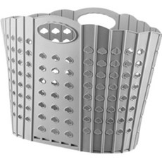 Block Mart 浴室可折疊洗衣籃, 灰色