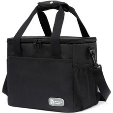 Sonio 戶外保溫便當手提袋, 01 黑色 大型