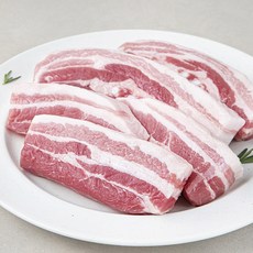 빌라스포크 무항생제 인증 한돈 두툼한 삼겹살 구이용, 500g, 2개