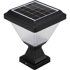 Wonha LED太陽能草坪燈月光柱管組合, 黑色(草坪燈)/日光色(燈光)