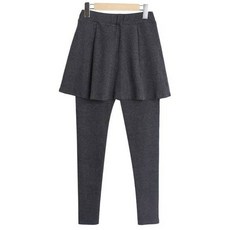 Lindashop 女用魚尾鬆緊帶開衩喇叭裙褲 cplg303k2c