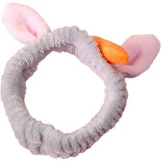 Trade Me 可愛洗臉髮帶 兔子 34 x 5.5 cm, 1個, 灰色