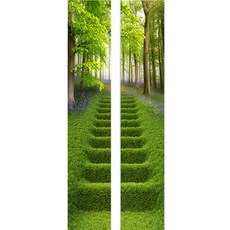 KUNIKUNI 門用室內裝飾貼紙 2件組, 16