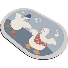 Mingsham Life 高吸水率珪藻土地墊, 黃色小鴨, 1個