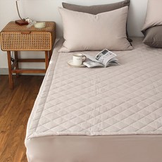 amante 素色棉質絎縫床墊, Misty Gray